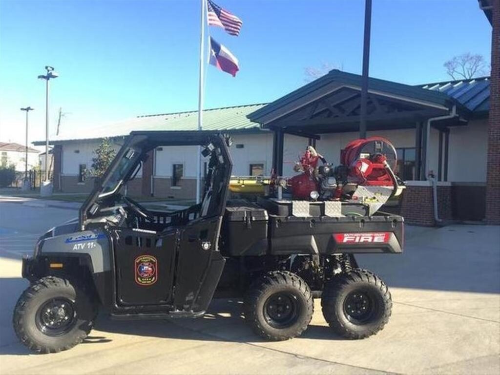 ATV 11-4A from South Montgomery County Fire Department parked outside of Station 11-4.