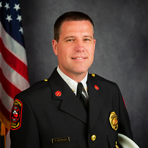Photo of the Fire Chief, Troy Koteras