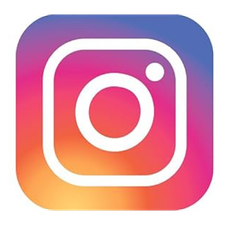 Instagram logo: A white camera icon with a rounded square and circle on a gradient background blending purple, pink, orange, and yellow.